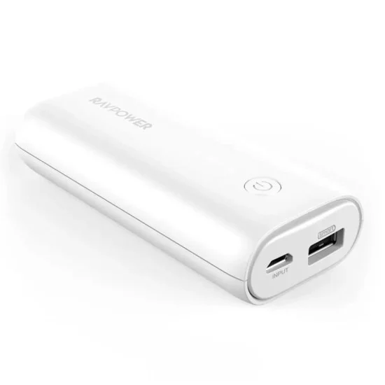 RAVPower iSmart Portable Charger 6700mAh Power Bank &ndash; White